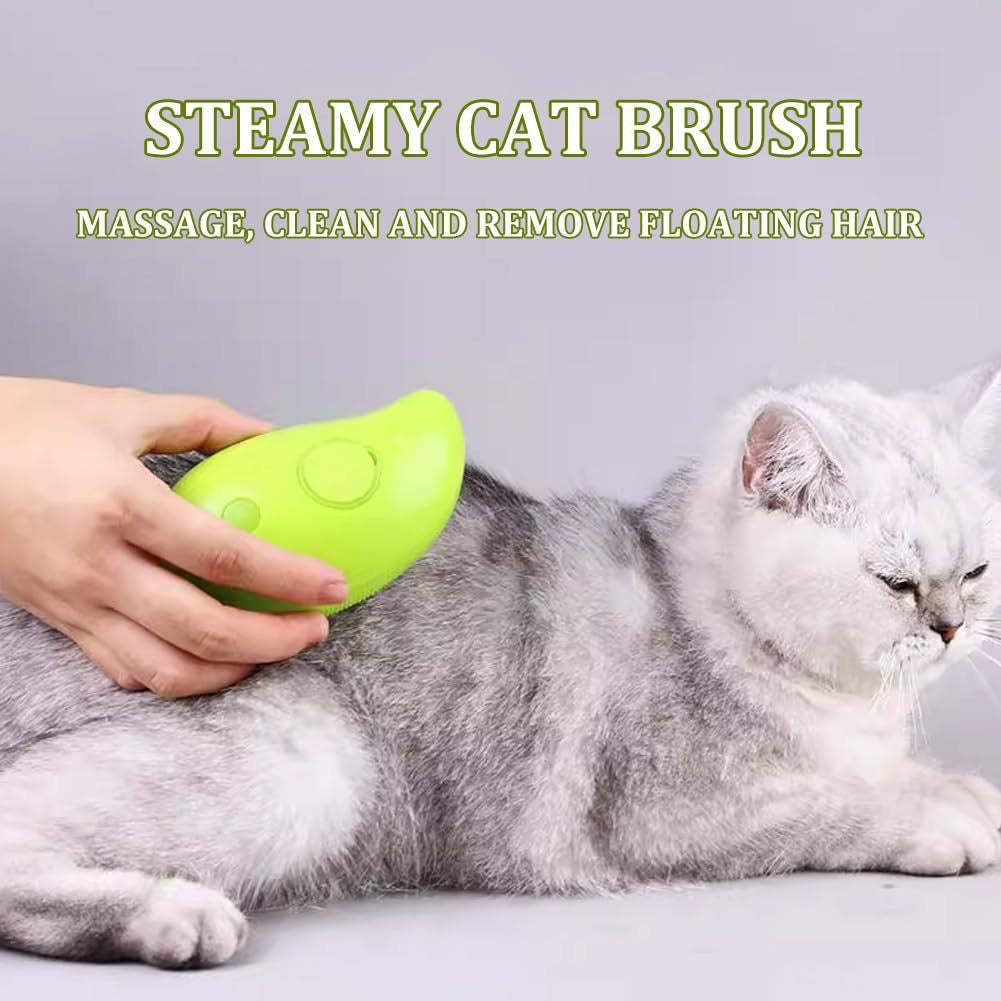 3 In1 Cat Steamy Brush Dogs And Cats Pet Electric Spray Massage Comb Brush For Massage Pet Grooming Cat Hair Brush For Removing